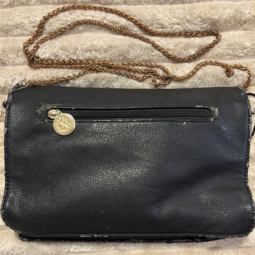 Black & Gold Studded Christian LaCroix Vintage Clutch / Shoulder / Crossbody Bag - Picture 2 of 8